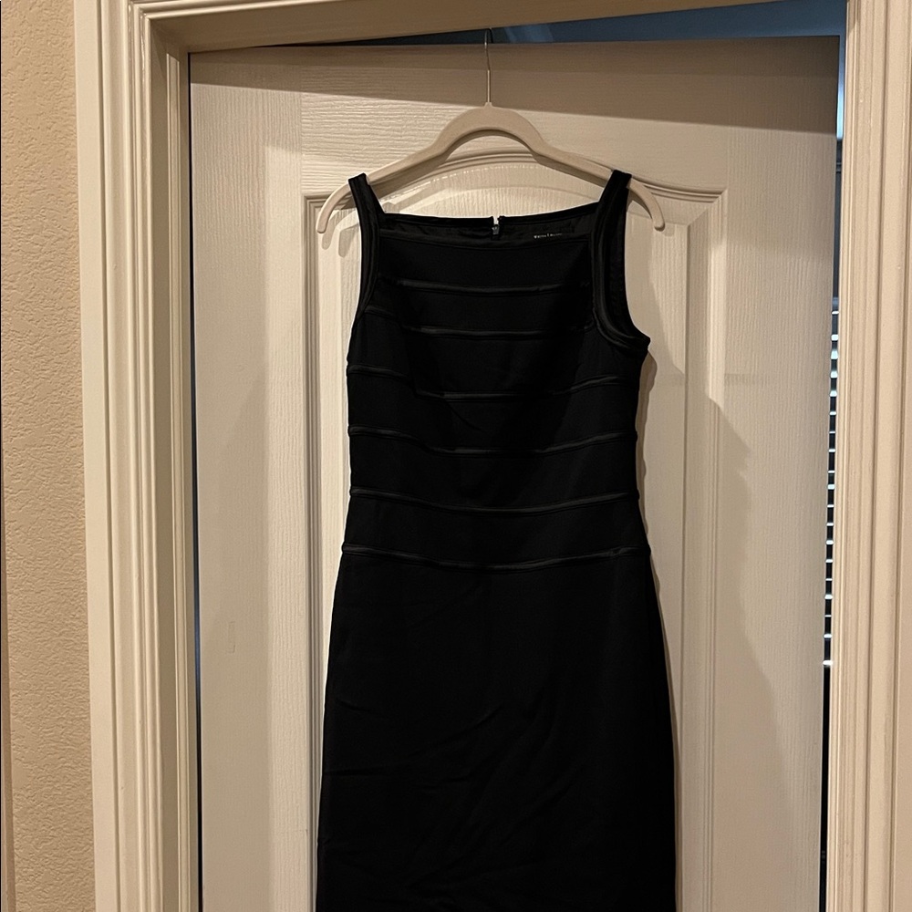 White House Black Market Black Midi Dress